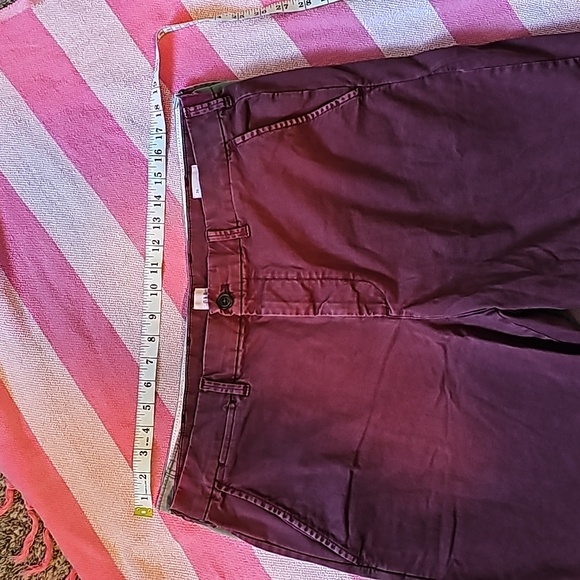 2 PAIRS MENS CHINO SHORTS KHAKI GREEN/ MAROON - Picture 3 of 9